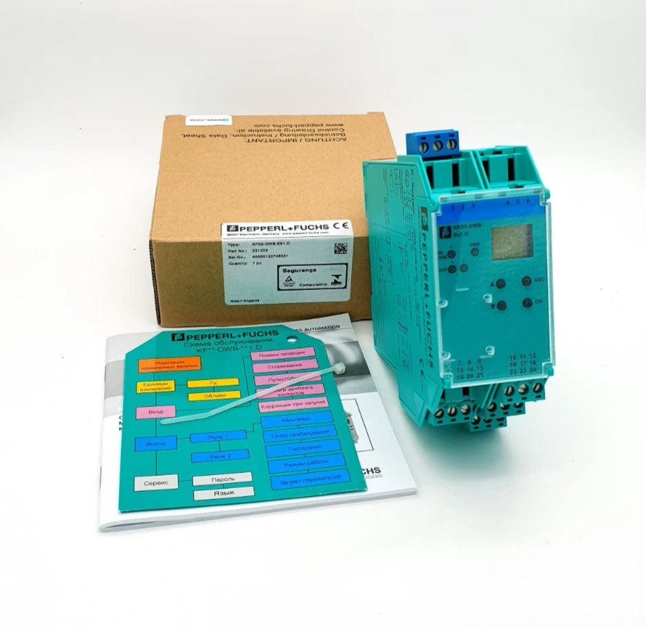 Pepperl+Fuchs 231203 Drehzahlwächter KFD2-DWB-Ex1.D new in box with manual and packaging