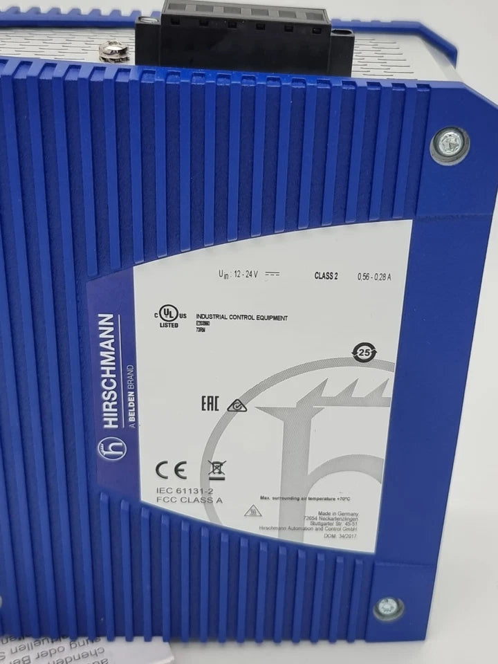 Hirschmann 942-141-030 SPIDER-PL-20-07T1M2M299TY9HHHH Industrial Ethernet Switch, new in original packaging.