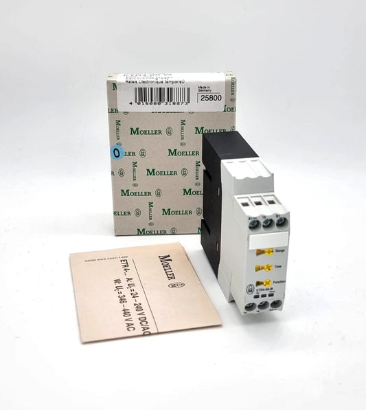 Moeller / Eaton ETR4-69-W Elektronisches Zeitrelais 400V AC in originalverpacktem Zustand, mit Anleitung und Verpackung