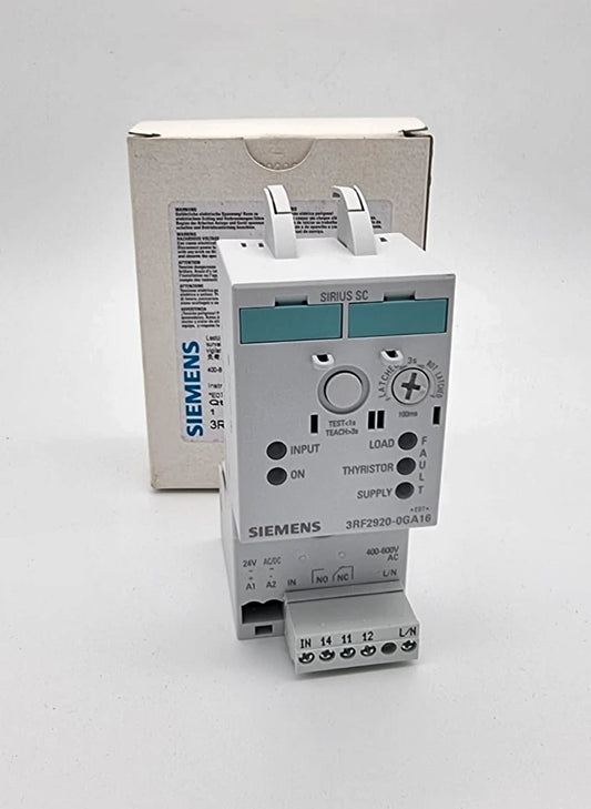 Siemens 3RF2920-0GA16 Lastüberwachung 20A 40C 400-600V/24V AC/DC SIRIUS series, new, original packaging