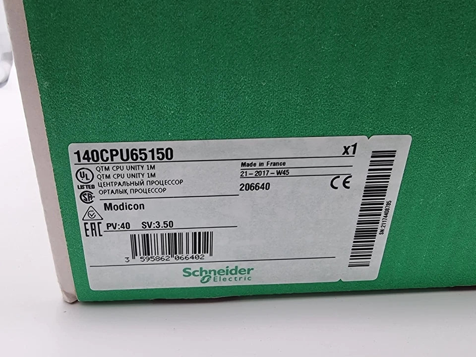 Schneider Electric 140CPU65150 Prozessor Quantum 65150 sealed packaging label