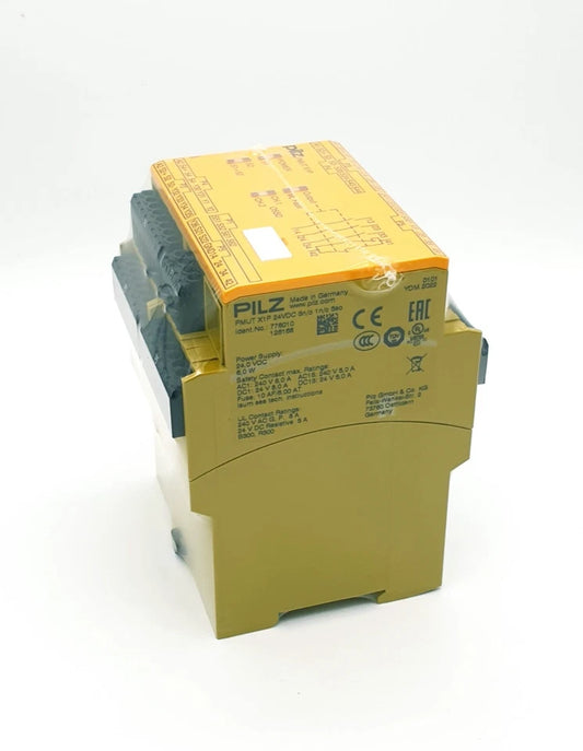 Pilz 778010 PMUT X1P Sicherheitsschaltgerät 24VDC 3n/o 1n/c 5so | sealed, shown in original packaging.