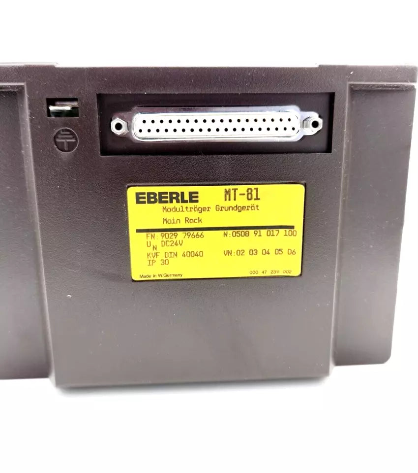 Eberle 050891017100 MT-81 Modulträger Grundgerät 0508 91 017 100, new original packaging with multiple slot capacity.