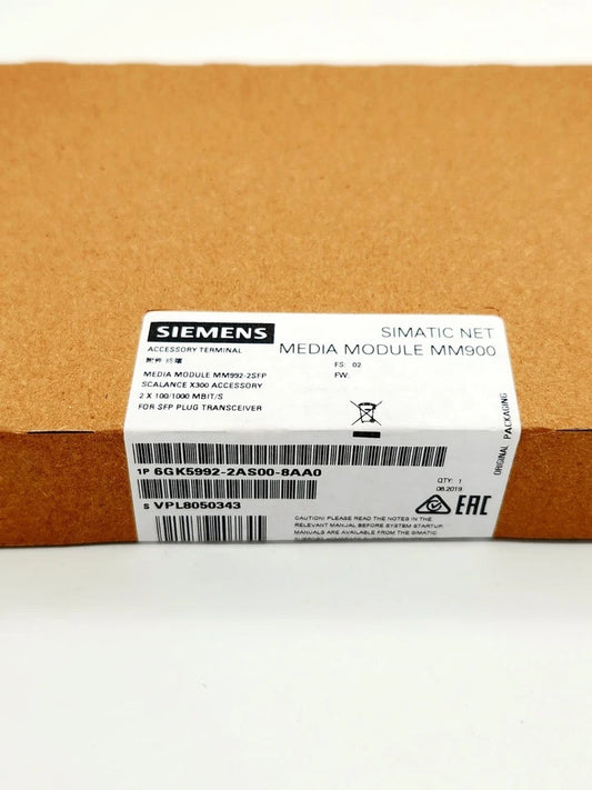 Siemens 6GK5992-2AS00-8AA0 Medienmodul | sealed, new in original packaging for Industrial Ethernet communication.