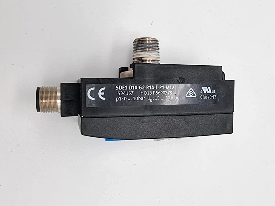 Festo 534157 SDE1-D10-G2-R14-L-P1-M12 Drucksensor mit Anzeige, elektronischer Drucksensor, Industriebedarf