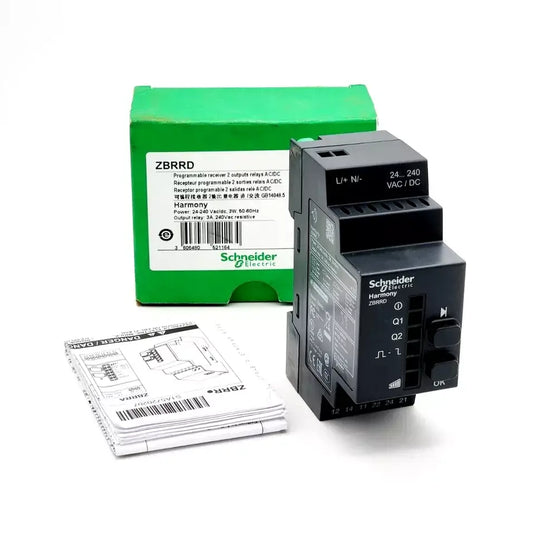 Schneider Electric ZBRRD Programmierbarer Empfänger Harmony 24-240V ACDC with packaging and manual