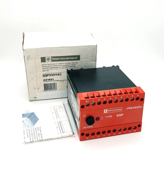 Telemecanique 021821 GSP/SerienB Überwachungsbaustein GSP230VAC in original packaging with instructions