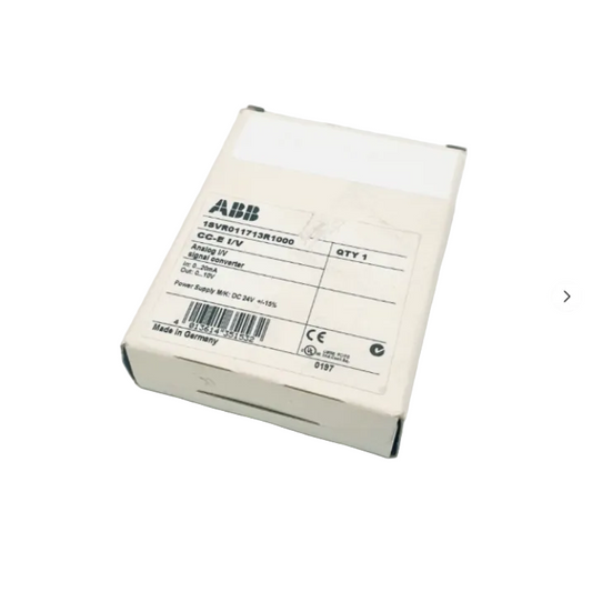 ABB 1SVR011713R1000 CC-E Signal Converter wird in der Automatisierung zur sicheren Signalumwandlung und galvanischen Trennung eingesetzt.