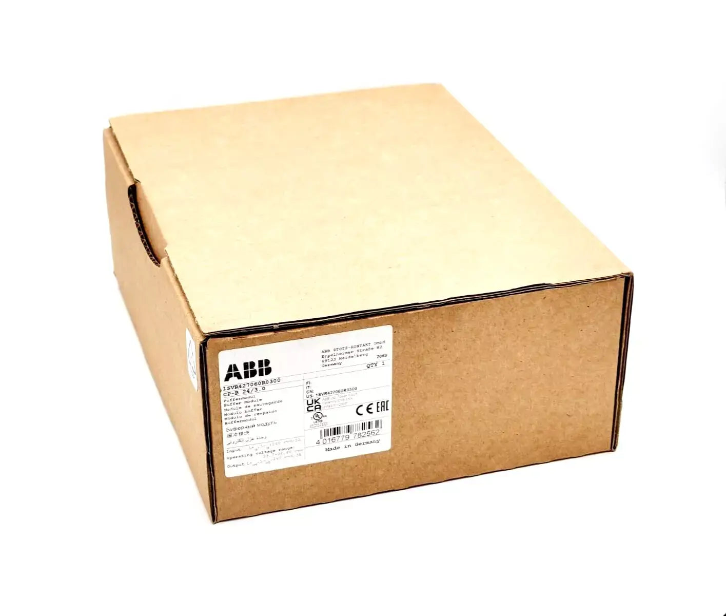 ABB 1SVR427060R0300 CP-B 24/3.0 Puffermodul 24 V / 3 A, Energiespeicher 1000 Ws in box