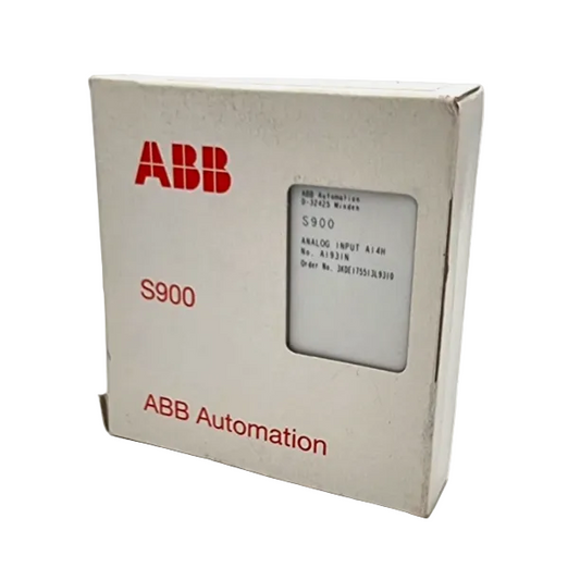 ABB AI931N (3KDE175513L9310) ist ein 4-kanaliges Analog-Eingangsmodul für das ABB S900-Remote-I/O-System und unterstützt vollständig die HART-Kommunikation.