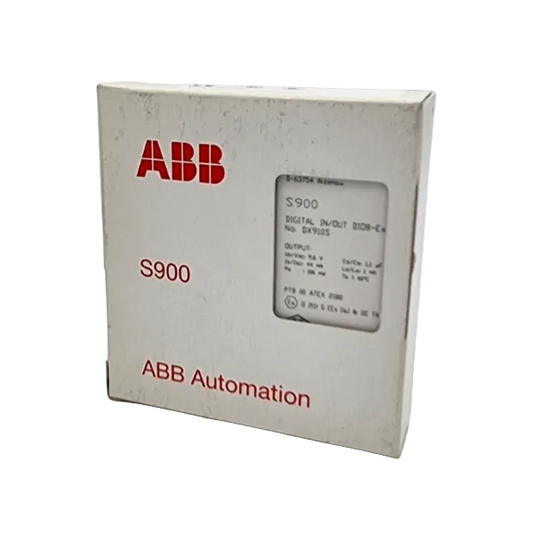 ABB DX910S (3KDE175311L9100) ist ein 8-kanaliges Digital-I/O-Modul (DIO8-Ex) aus dem S900-I/O-Feldbussystem, ausgelegt für den Einsatz in explosionsgefährdeten Bereichen der Zone 1.