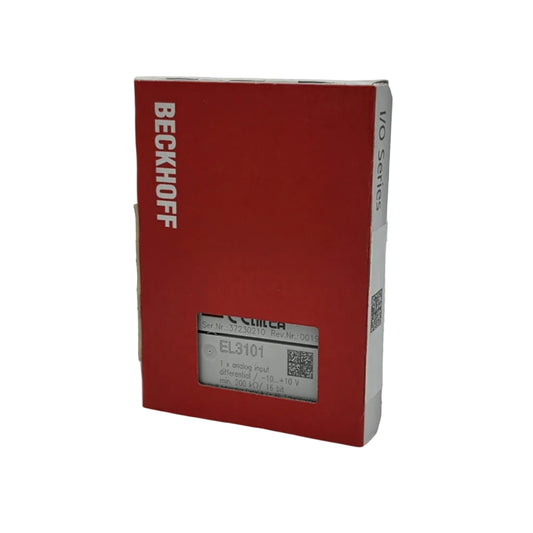 Beckhoff EL3101 ist eine hochpräzise EtherCAT-Klemme mit einem differentiellen Analogeingang zur Erfassung von Spannungssignalen im Bereich von ±10 V.