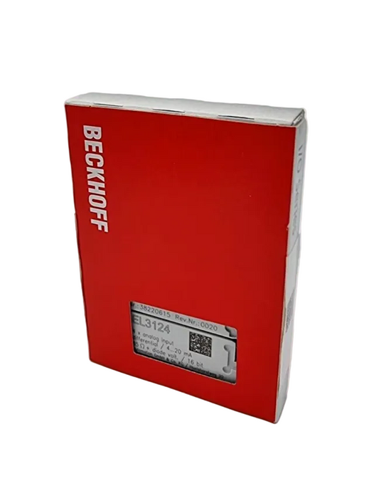 Beckhoff EL3124 EtherCAT-Klemme 4-Kanal-Analog-Eingang Strom 4…20 mA | sealed, originalverpackt und unbenutzt, in roter Verpackung