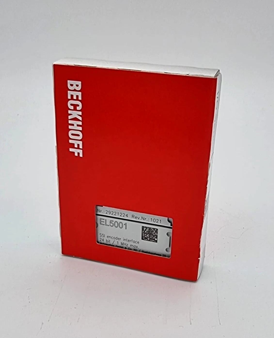 Beckhoff EL5001 EtherCAT-Klemme 1-Kanal-Encoder-Interface SSI | sealed in original packaging, featuring red and white box design.