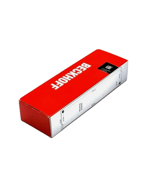 Sealed Beckhoff EPP2316-003 EtherCAT P-Box packaging on white background