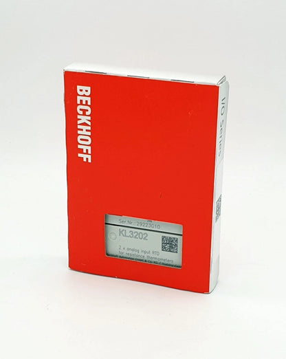 Beckhoff KL3202 Busklemme, 2-Kanal-Analog-Eingang Temperatur | sealed, new and unopened packaging product image