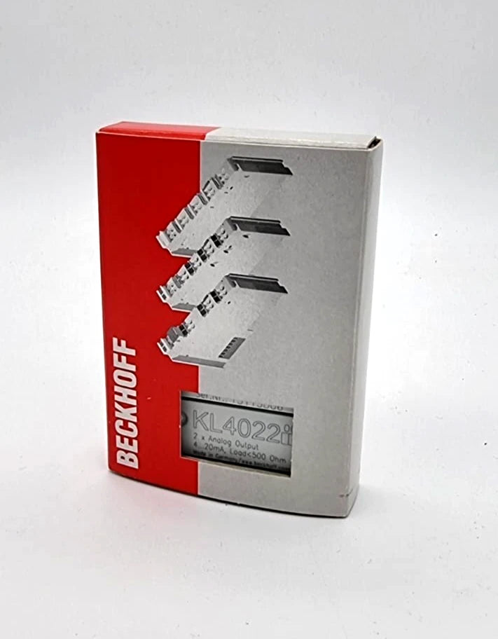Beckhoff KL4022 Busklemme 2-Kanal-Analog-Ausgang Strom 4…20 mA originalverpackt, Vorderansicht der Verpackung