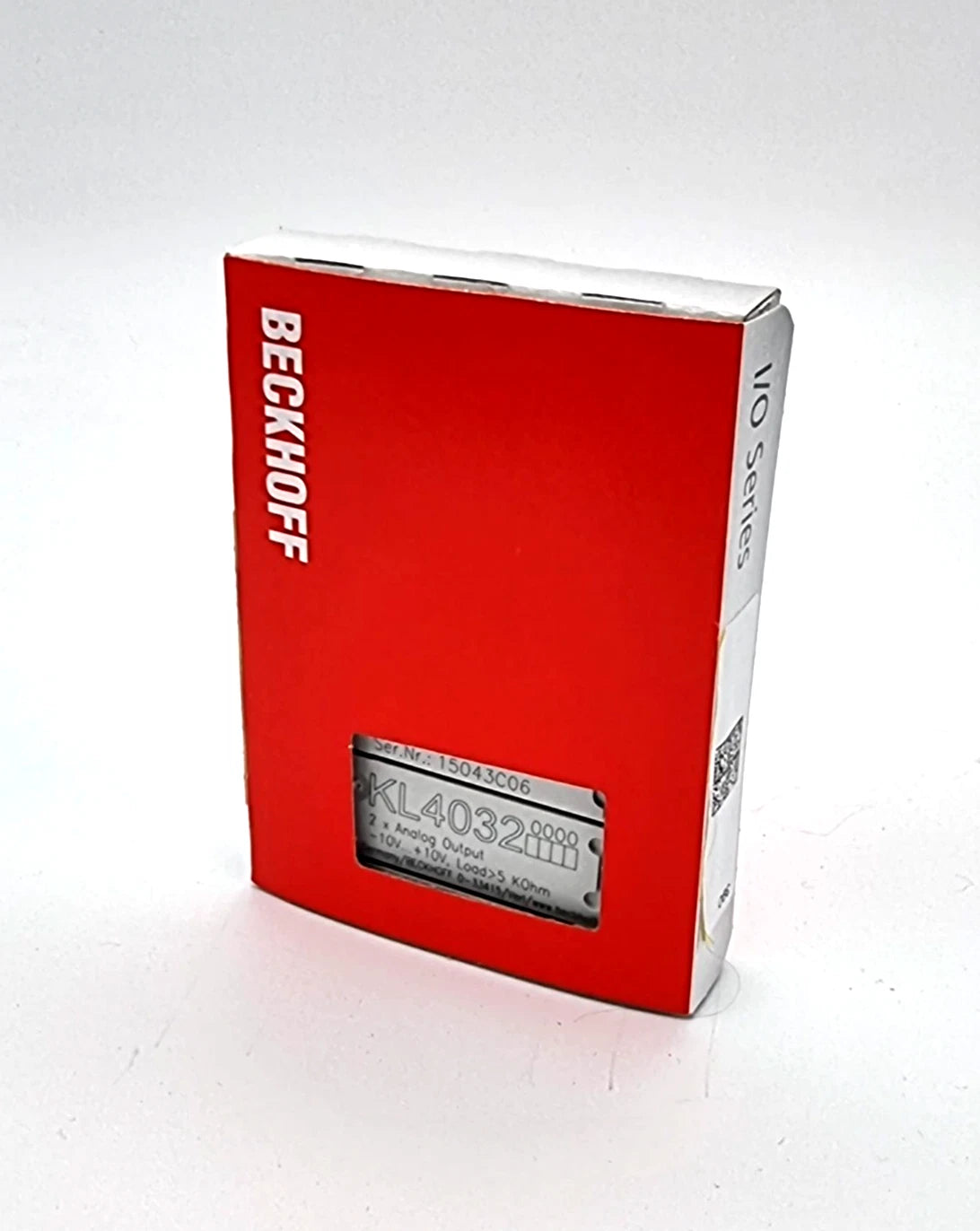 Beckhoff KL4032 Busklemme 2-Kanal-Analog-Ausgang Spannung ±10 V | sealed, in original packaging, SKU KL4032, red box.