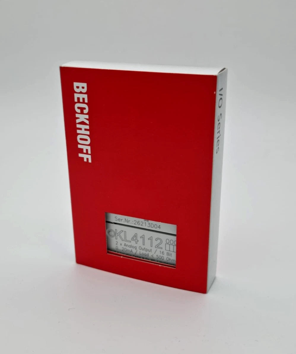 Beckhoff KL4112 Busklemme 2-Kanal-Analog-Ausgang Strom 0…20 mA in originalverpackt, Teil der Beckhoff K-Bus-Klemmen Serie
