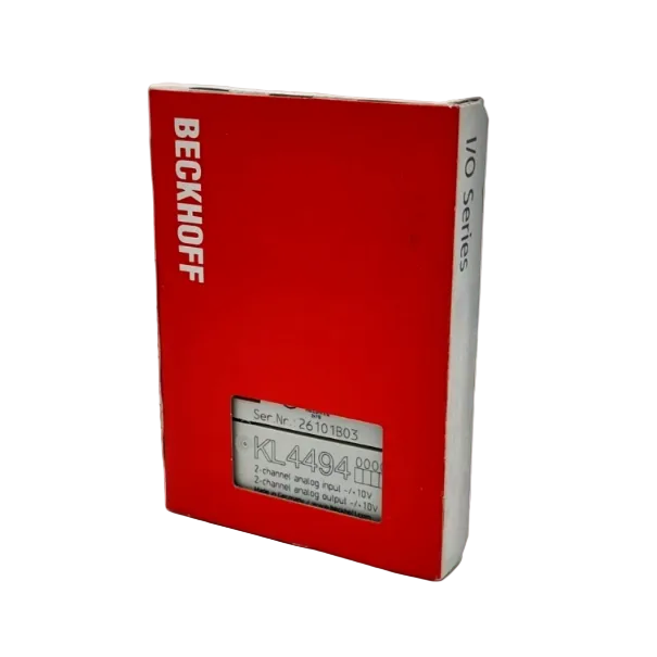 Beckhoff KL4494 ist eine kombinierte Analog-Ein-/Ausgangsklemme für das K-Bus-System und stellt 2 analoge Eingänge sowie 2 analoge Ausgänge in einer kompakten Klemme bereit.