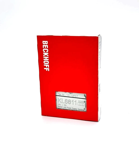 Beckhoff KL6811 DALI/DSI Busklemme 1-Kanal-Kommunikations-Interface | sealed in original packaging, shown on a white background.