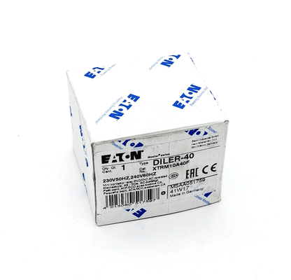Eaton 051759 DILER-40 Hilfsschütz, 230 V 50 Hz, 240 V 60 Hz 4S packaging box
