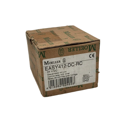Eaton / Moeller EASY412-DC-RC Steuerrelais (202404) ist eine kompakte Kleinsteuerung für einfache Automatisierungs- und Steuerungsaufgaben.