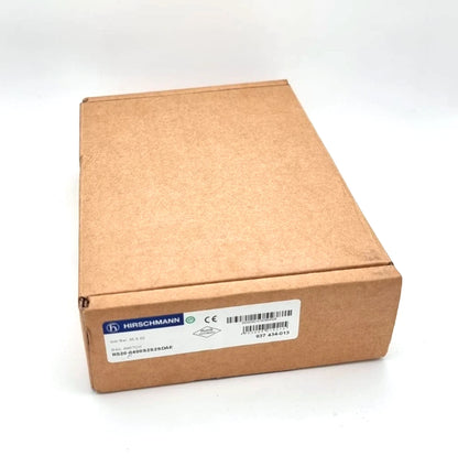 Hirschmann 937-434-013 RS20-0400S2S2SDAE Rail Switch packaging, model RS20-0400S2S2SDAE, new and original box.