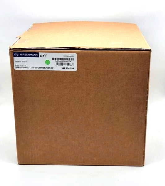 Hirschmann 942-094-999 RSP-06002T1TT-SCCZ9HSE2S | SW Rel. 07.1.00 Managed Industrial Ethernet Switch in original packaging.