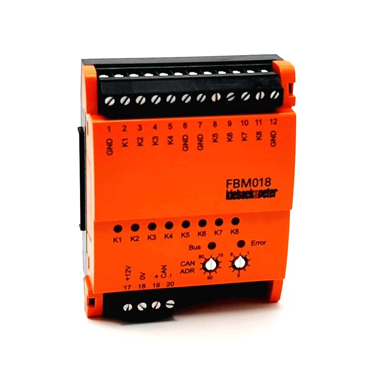 Kieback & Peter FBM018 Eingabe-Modul Feldbus I/O-Modul mit digitalen/analogen Eingängen und Feldbus-Schnittstelle, neu und originalverpackt.