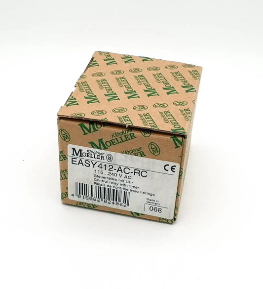 Moeller EASY412-AC-RC Steuerrelais mit Uhr 115...240V AC, originalverpackt, Kleinsteuerung von Moeller/Eaton, Serie EASY400.