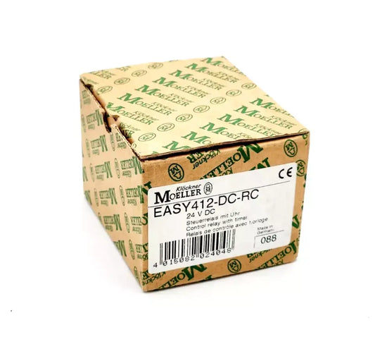 Moeller EASY412-DC-RC Steuerrelais mit Uhr 24V DC packaging box