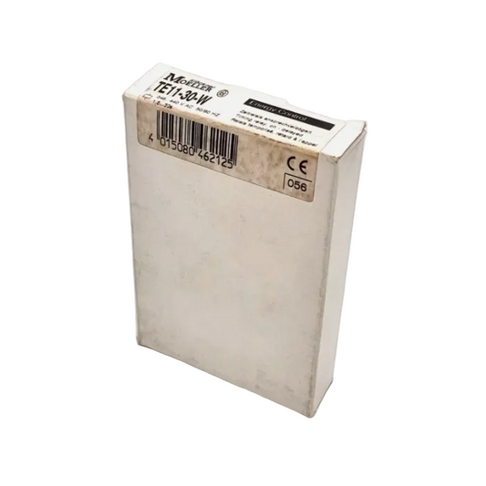 Moeller / Eaton TE11-30-W Zeitrelais ansprechverzögerung 1,5...3s 346...440V AC in originalverpackt Zustand, Rückansicht der Verpackung