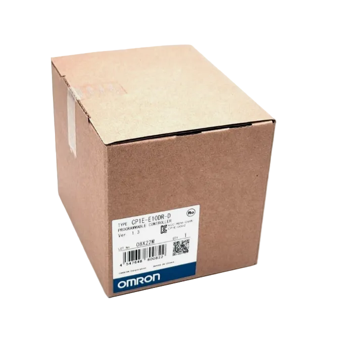 Omron CP1E-E10DR-D SPS wird für kleine bis mittlere Automatisierungsaufgaben eingesetzt. Typische Anwendungen: Maschinensteuerungen, Förderanlagen, Verpackungsmaschinen, Gebäudeautomation, Prozessüberwachung.