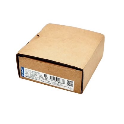 Omron E5DC-QX2DBM-002 Digital Temperature Controller packaging, new and unopened in a cardboard box showcasing model label.