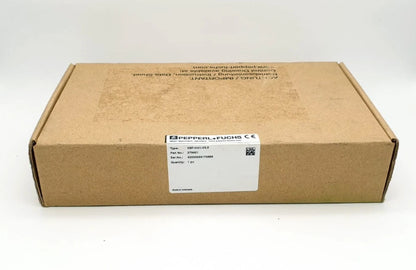 Box of Pepperl+Fuchs 279451 AS-Interface Handheld VBP-HH1-V3.0, new and original packaging, featuring LCD for AS-Interface diagnostics.