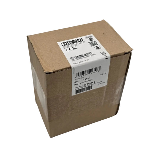 Phoenix Contact MINI-DC-UPS/24DC/2 (2866640) ist eine kompakte unterbrechungsfreie Stromversorgung (USV) mit integriertem Netzteil für 24-V-DC-Anwendungen.
