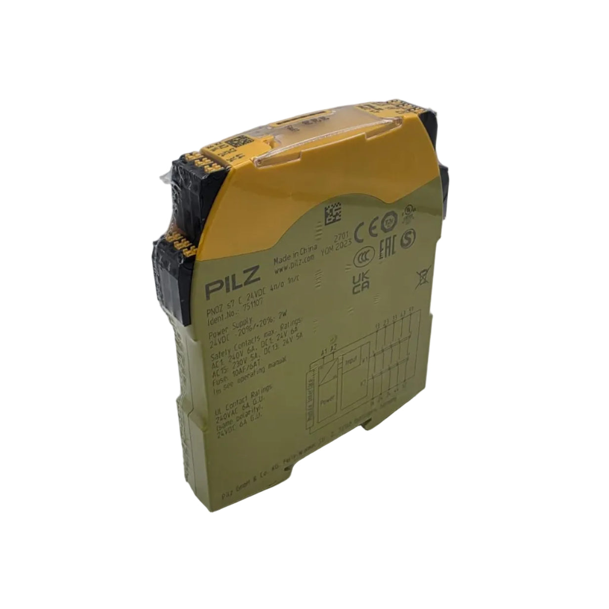 Pilz PNOZ s7 C Kontakterweiterung (751107) ist ein kompaktes Erweiterungsrelais aus der PNOZsigma-Serie zur Erweiterung sicherheitsgerichteter Steuerungsteile.