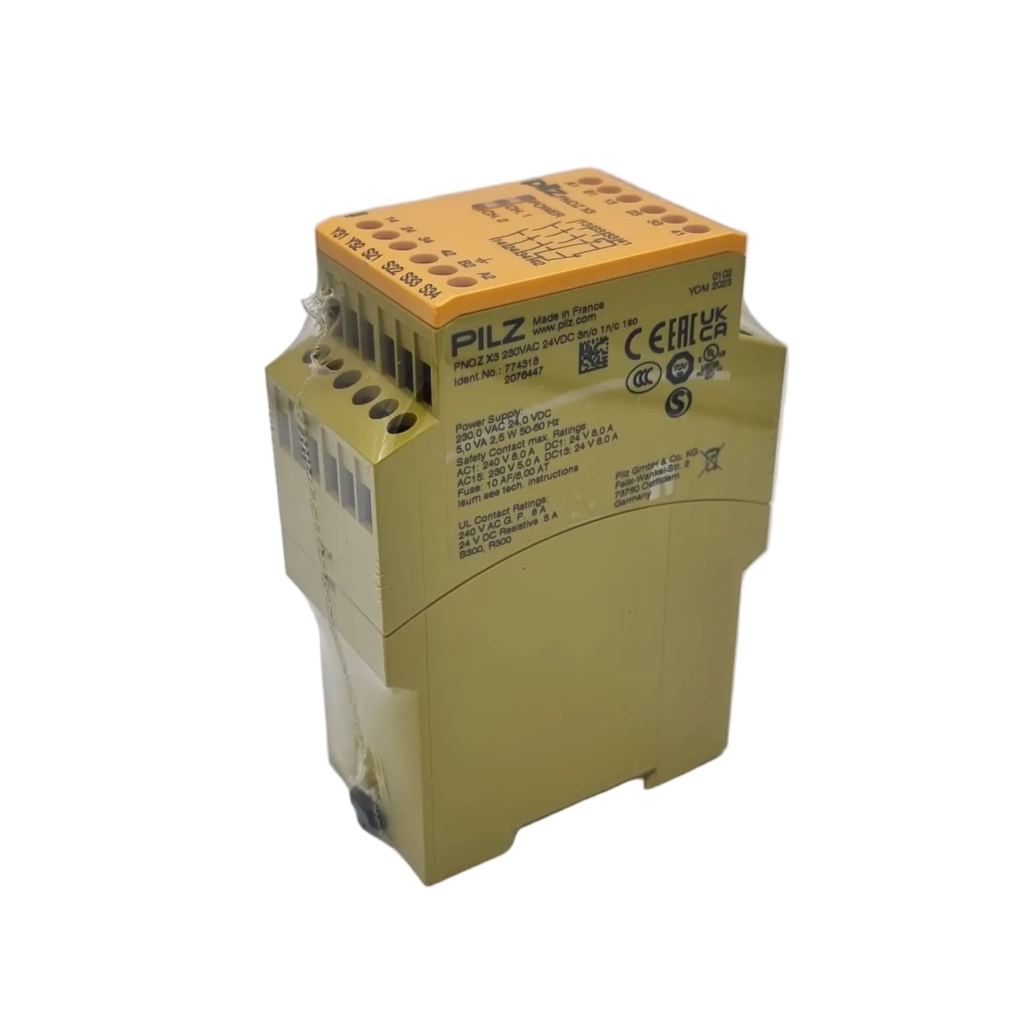Pilz, 774318, PNOZ X3, Sicherheitsschaltgerät, Safety Relay, Not-Halt, Schutztür, Industrieautomation