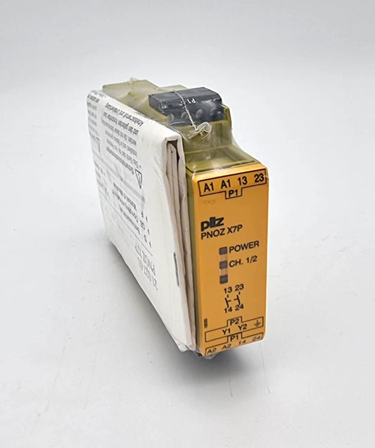 Pilz 777056 PNOZ X7P Sicherheitsschaltgerät 230-240VAC 2n/o | sealed, new and unopened in original packaging.