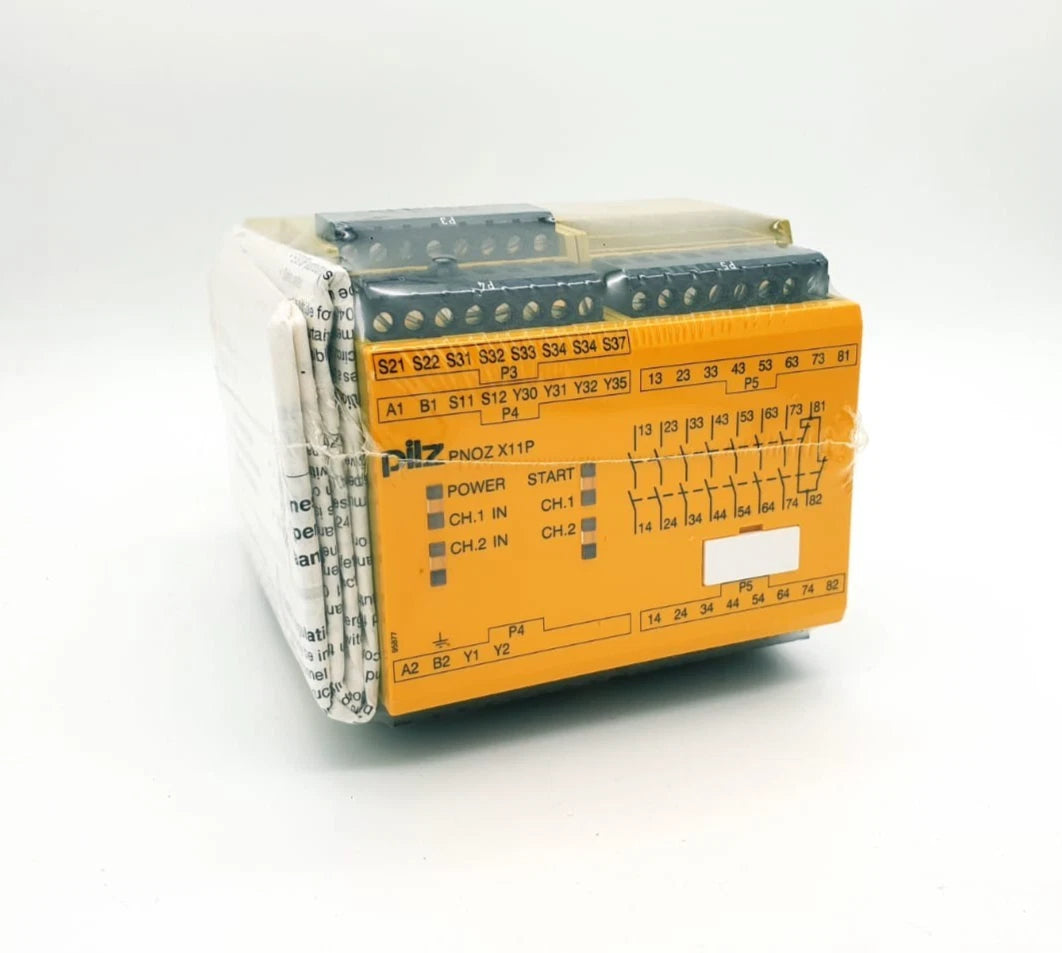 Pilz 777080 PNOZ X11P Sicherheitsschaltgerät 24VAC 24VDC 7n/o 1n/c 2so | sealed, safety relay device, original packaging