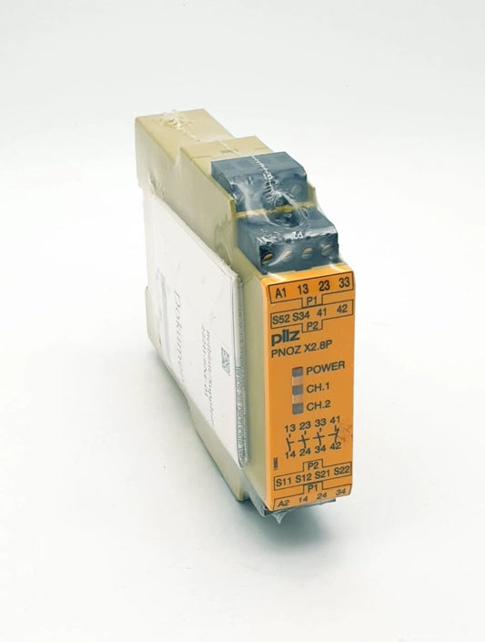 Pilz 777302 PNOZ X2.8P Sicherheitsschaltgerät 24-240VAC/DC 3n/o 1n/c | sealed