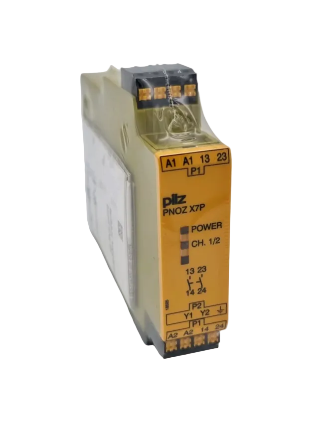 Pilz 787056 PNOZ X7P C Sicherheitsschaltgerät 230-240VAC 2n/o | sealed, original packaging, new condition, front view