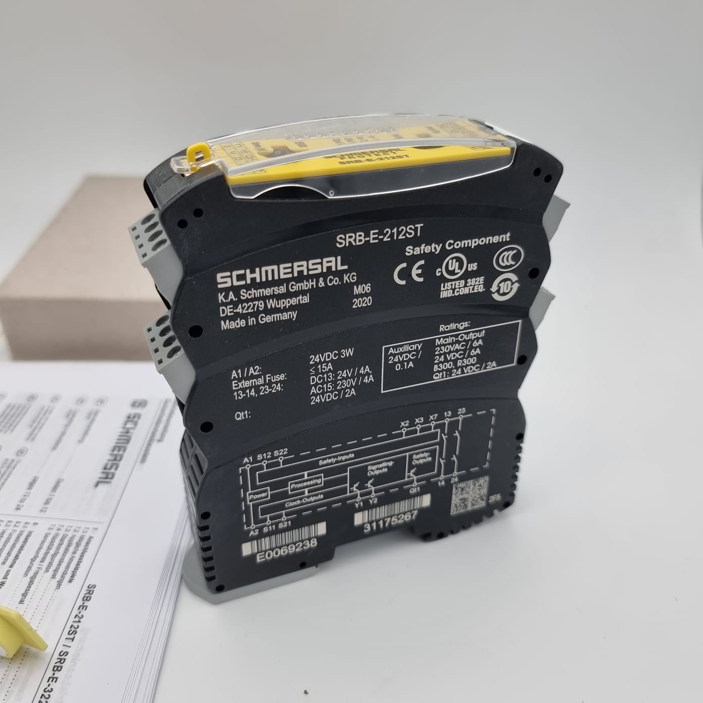 Schmersal, 103007222, SRB-E-212ST, Sicherheitsbaustein, Safety Relay, STOP 0, STOP 1, Not-Halt, Industrieautomation