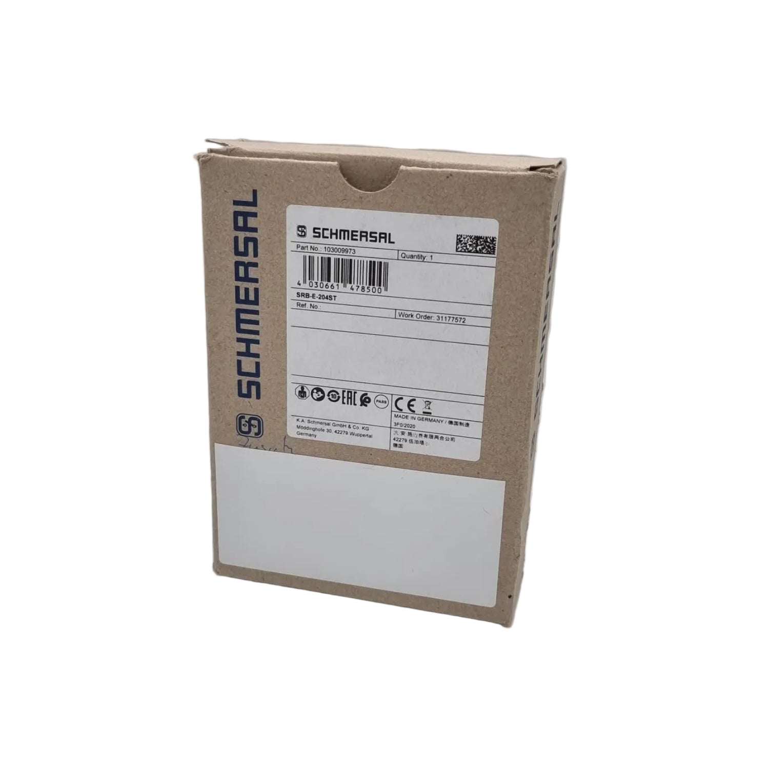 Schmersal, 103009973, SRB-E-204ST, Sicherheitsbaustein, Safety Relay, STOP 0, Not-Halt, Industrieautomation