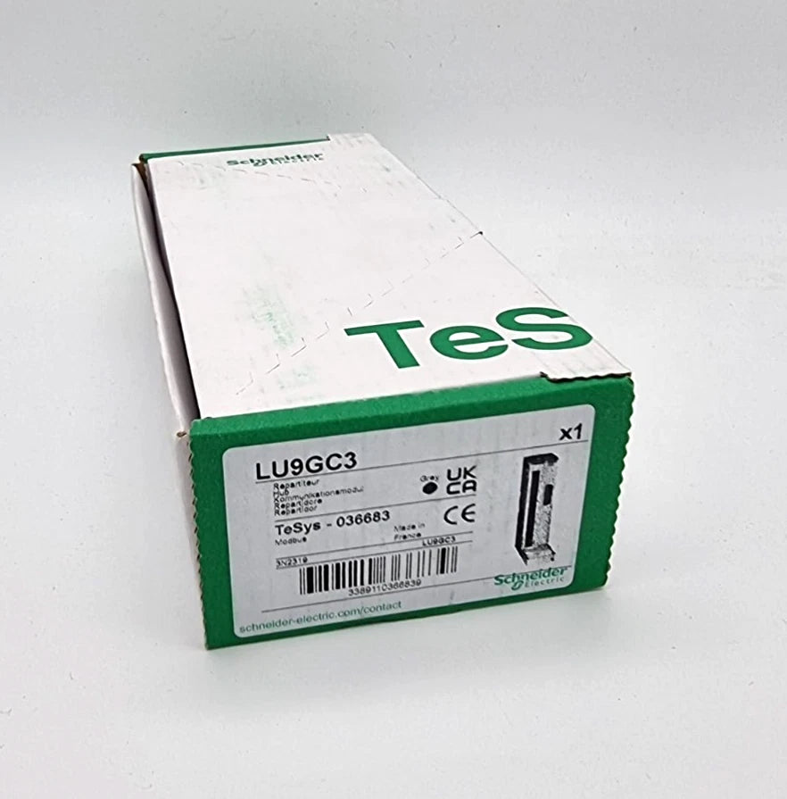 Schneider Electric LU9GC3 Modbus-Verteilermodul 10 RJ45 | sealed in original box, RS-485 connectivity, new and unopened packaging.