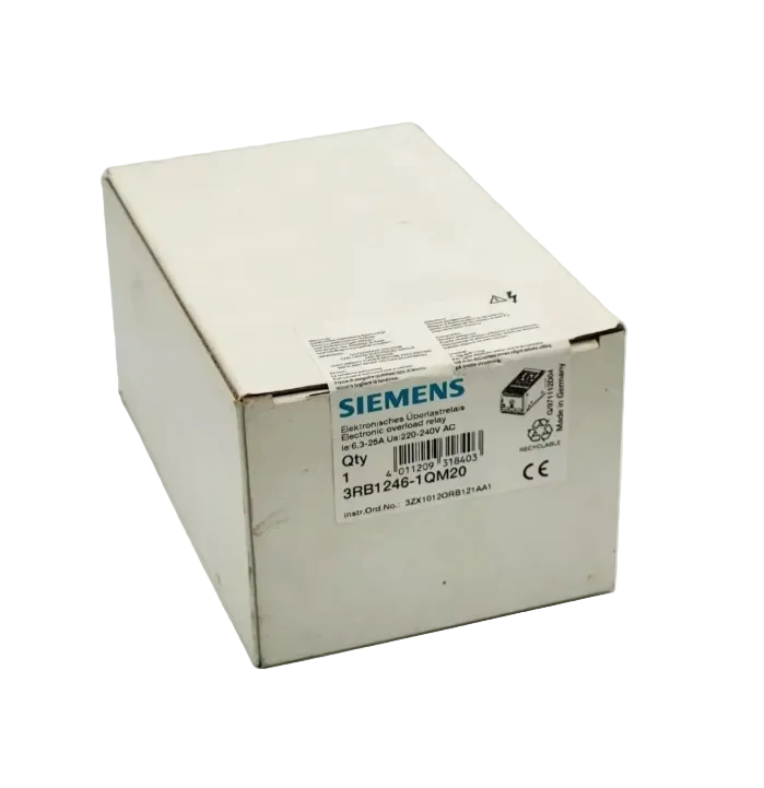 Siemens 3RB1246-1QM20 Überlastrelais 6,3-25 A für Motorvollschutz BGR S00/S0 in originalverpackter Box