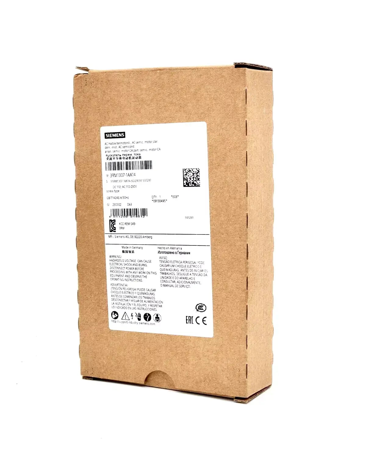 Siemens 3RM1307-1AA14 Wendestarter Failsafe 3RM1 500 V 0,55 - 3 kW AC 110-230 V packaging