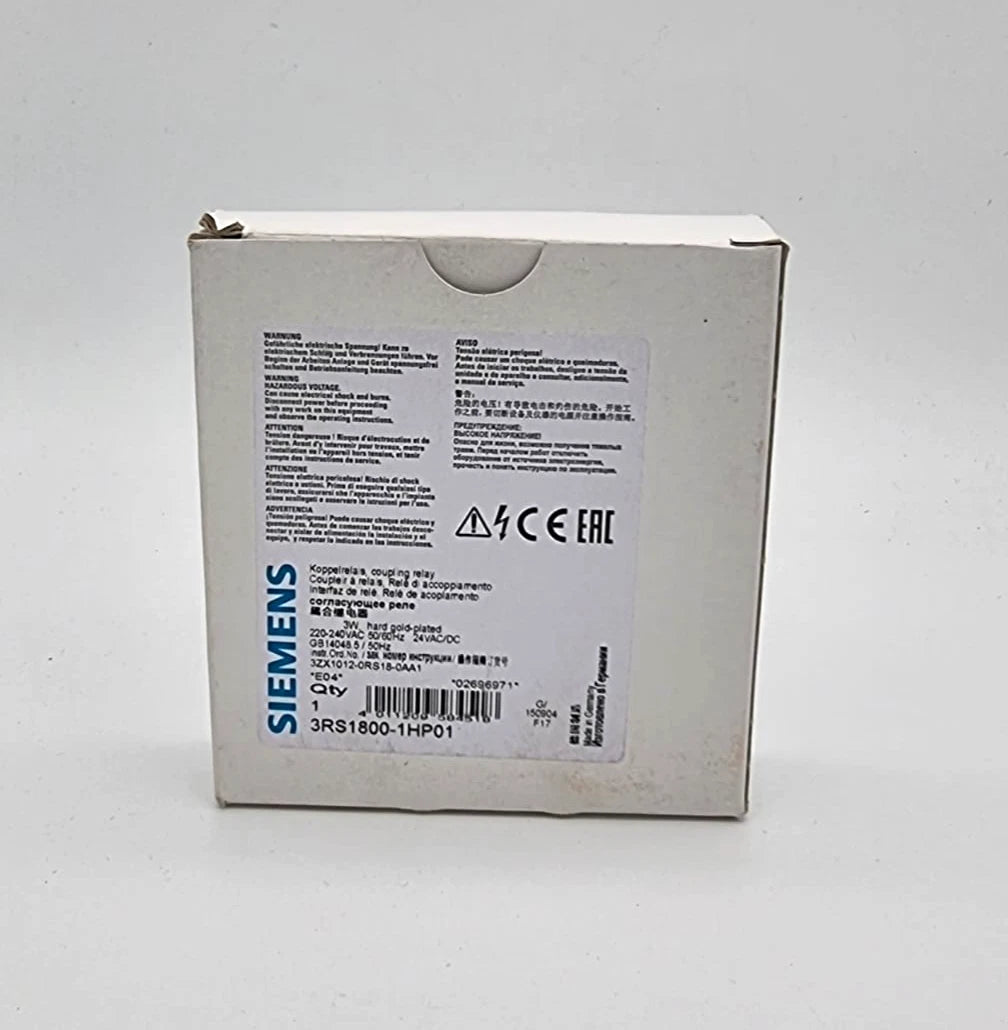 Siemens 3RS1800-1HP01 Koppelrelais AC/DC 24 V und 220-240 V in Verpackung