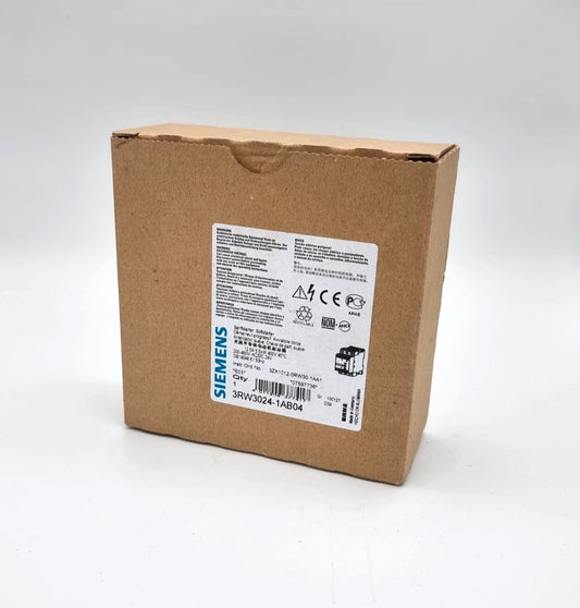 Siemens 3RW3024-1AB04 Sanftstarter S0 12,5A 5,5KW/400V packaging, new and original sealed box